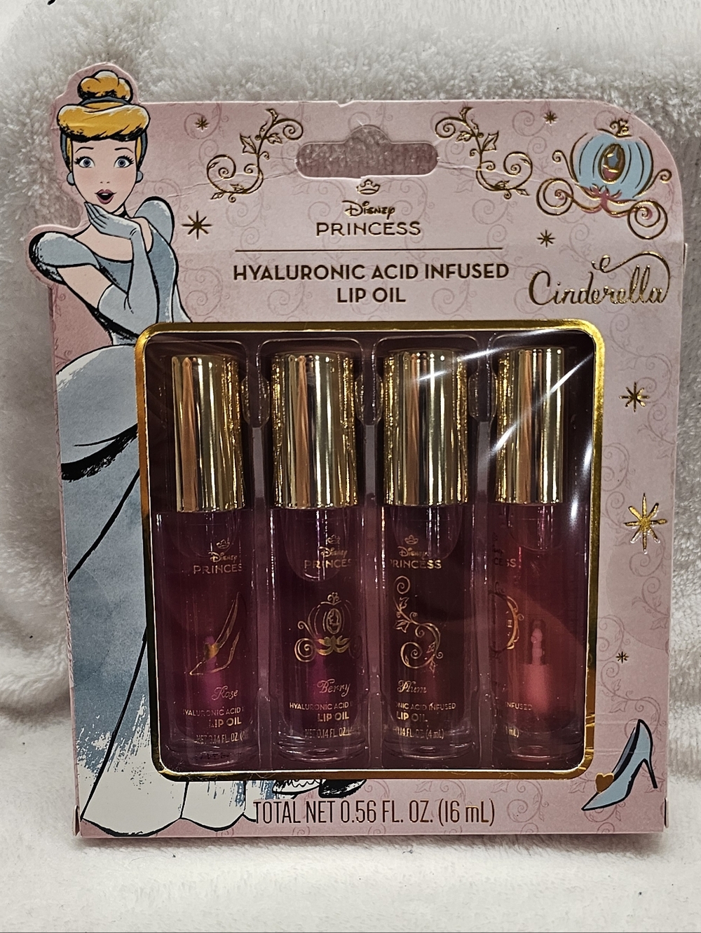 Cinderella Hyaluronic Acid Infused Lip Oil 4pc